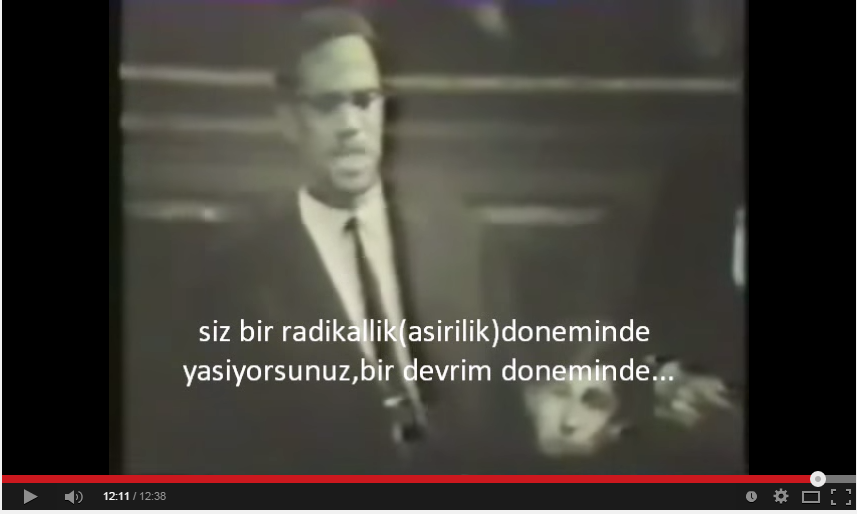 Malcolm X'in gercek Islamı bulmasından sonra Oxford'da katıldığı bir münazara programınaki konuşması